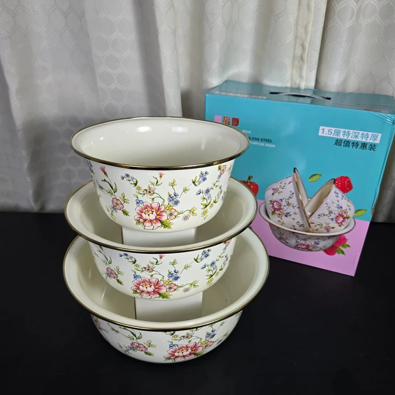 Boshilang Amamel High-Quality Stainless Steel Bowl Set – 3 Pieces