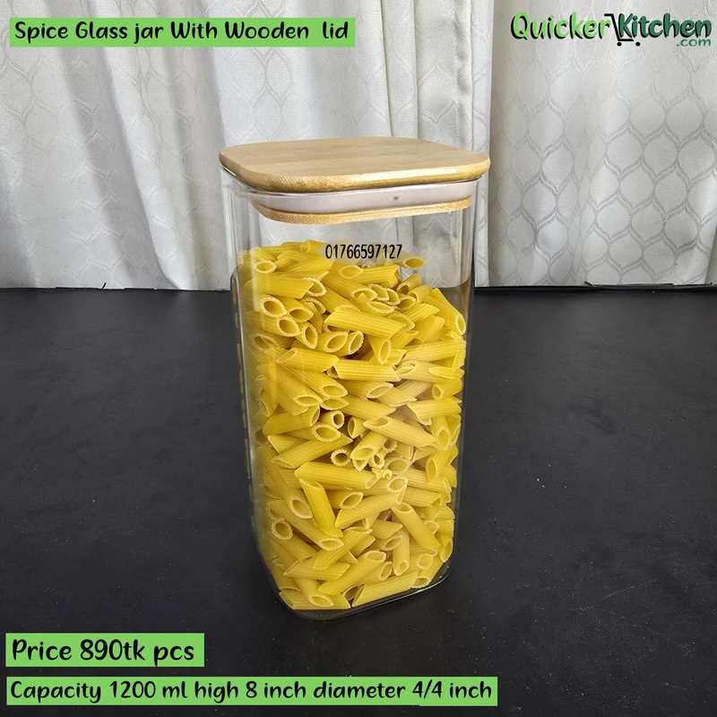 Spice Glass Jar With Lid