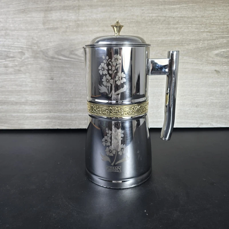 2 Litter Stainless steel water jug round golden ring