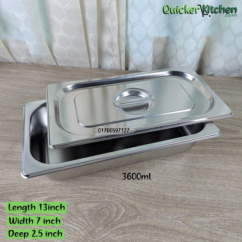 Buffet Tray Serving Tray for Buffet Steam Table Trays Buffet Server Dish 1/3-2.5