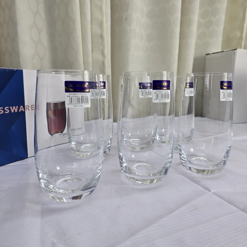Deli soga 520ml 6 Pcs Transparent Glass