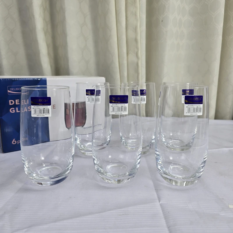 Deli soga 520ml 6 Pcs Transparent Glass - Image 4