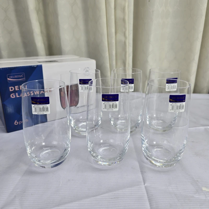 Deli soga 520ml 6 Pcs Transparent Glass - Image 5