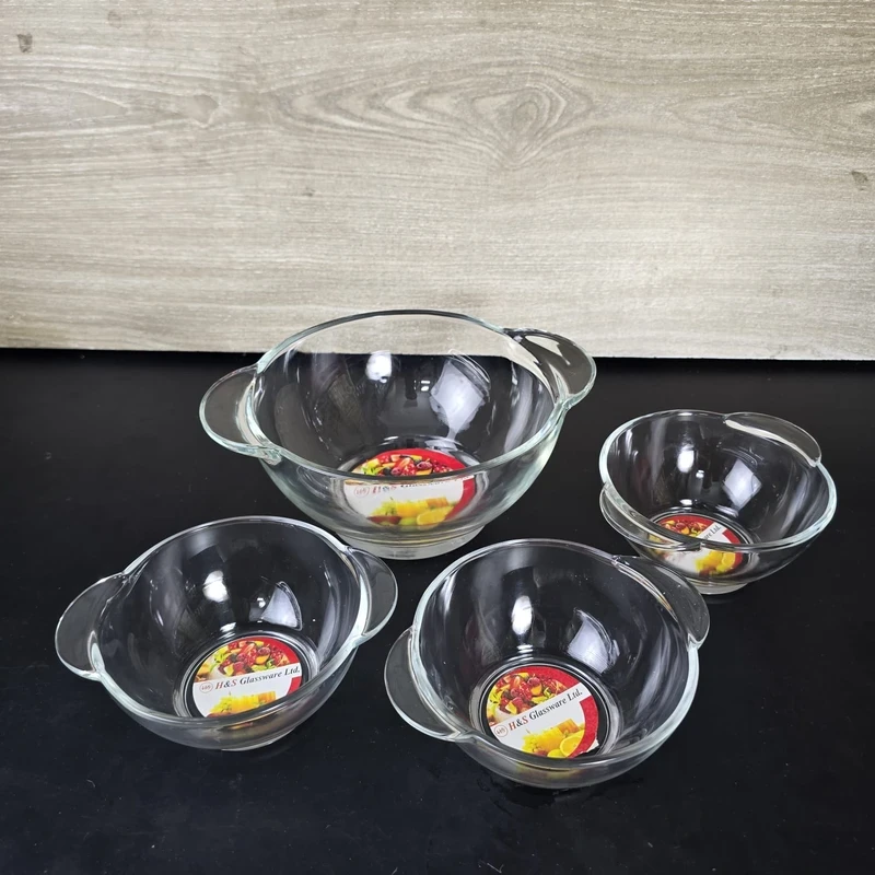 H&S 4 Pcs Oven Proof Round Serving Bowl Set - Image 5
