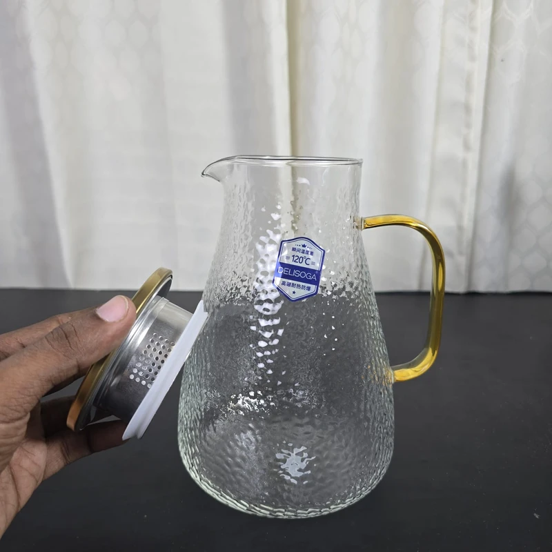 1.8 liter Glass Water jug ice