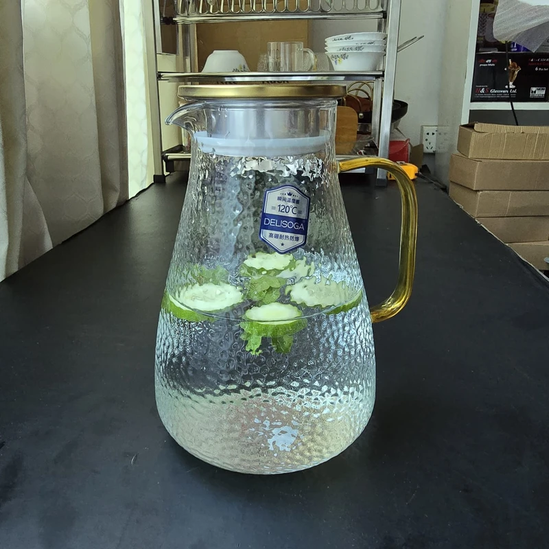 1.8 liter Glass Water jug ice