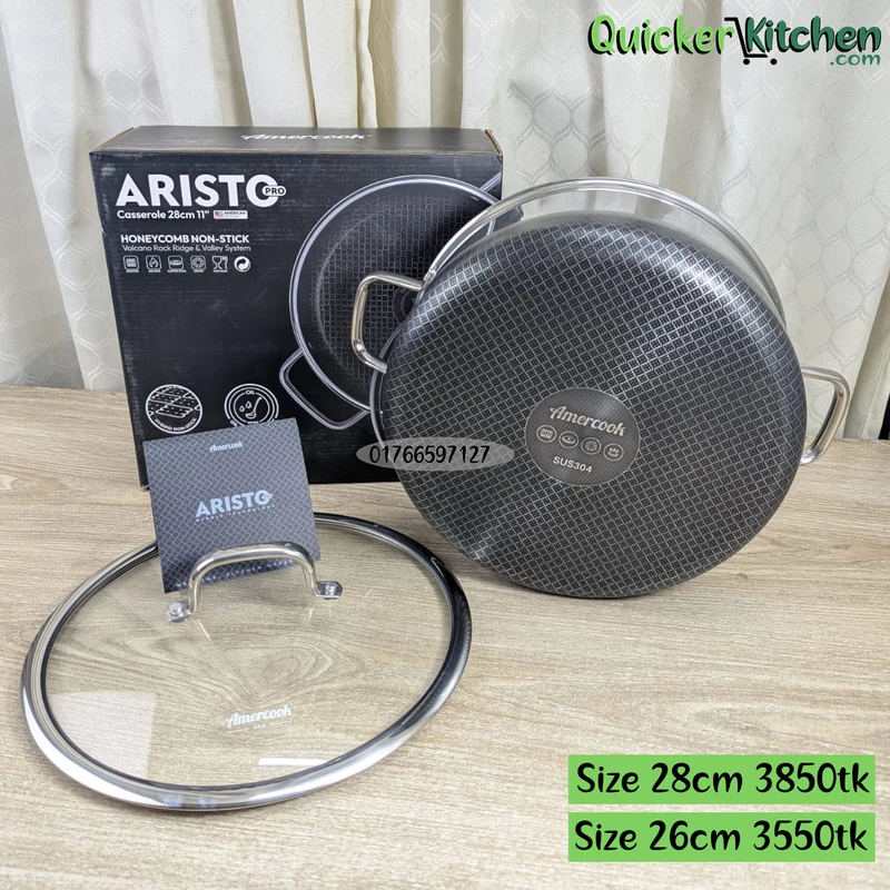 Amercook  Brand aristo pro  nonstick honeycomb casserole - Image 3