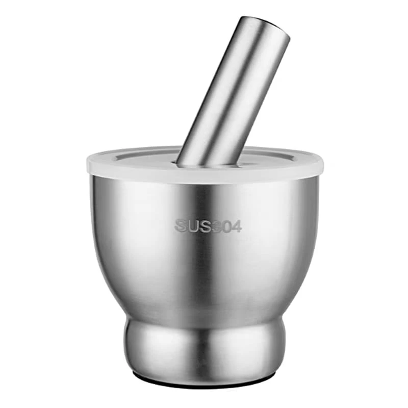 304 Stainless Steel Garlic Masher – Manual Mortar and Pestle Grinding Bowl - Image 7