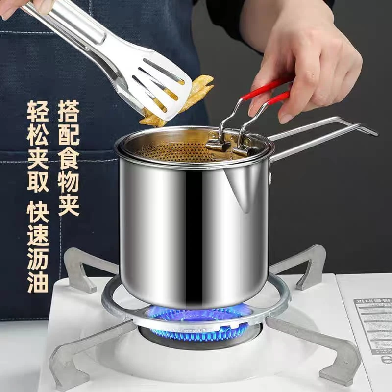 Deep Frying Pot Small Pot for Dining Room Home Backpacking Party Steaming Boiling - Image 4