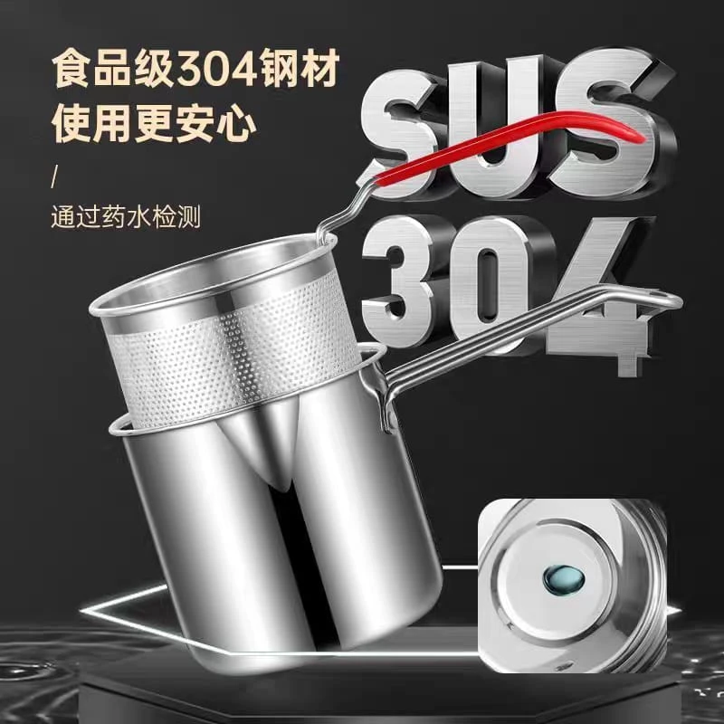 Deep Frying Pot Small Pot for Dining Room Home Backpacking Party Steaming Boiling - Image 7