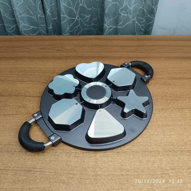 28cm 7-holes Baking Pan Non Stick Pan DIY Octopus Rice-meat Dumplings Egg Cake Dumplings Hamburger Kitchen Baking Mold love 4