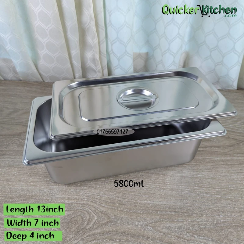 Buffet Tray Serving Tray for Buffet Steam Table Trays Buffet Server Dish 1/3-4