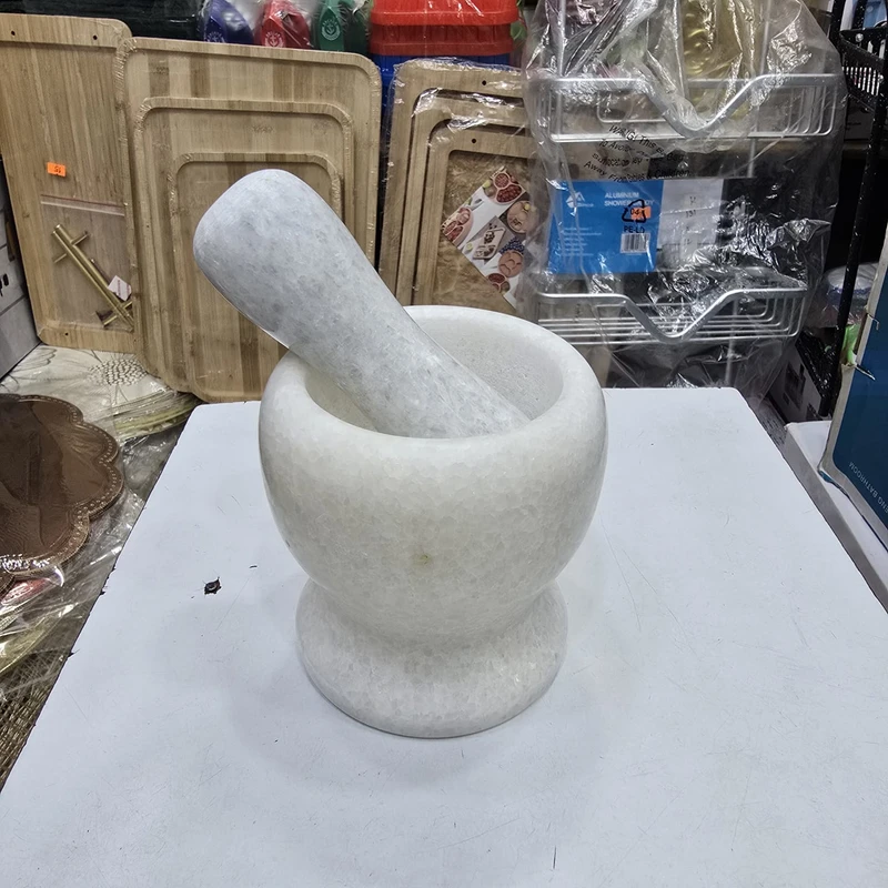 Handheld Marble Mortar and Pestle Set - Image 4