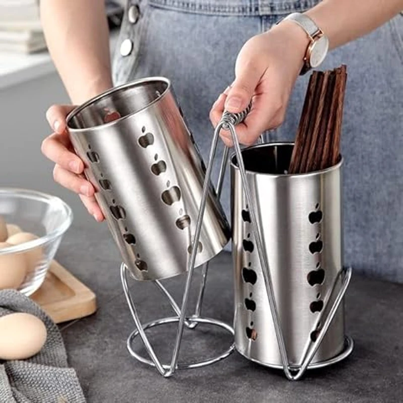 Stainless steel spoon holder dabol