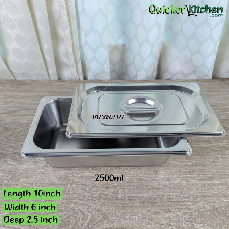 Buffet Tray Serving Tray for Buffet Steam Table Trays Buffet Server Dish 1/4-2.5