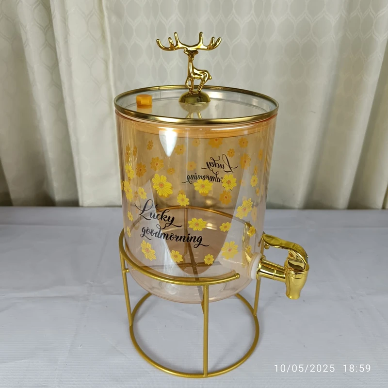 3.6 Liter Yellow Flower Juice Dispenser 15 - Image 3