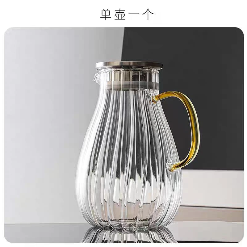 1.8 liter Glass Water jug Staip - Image 4
