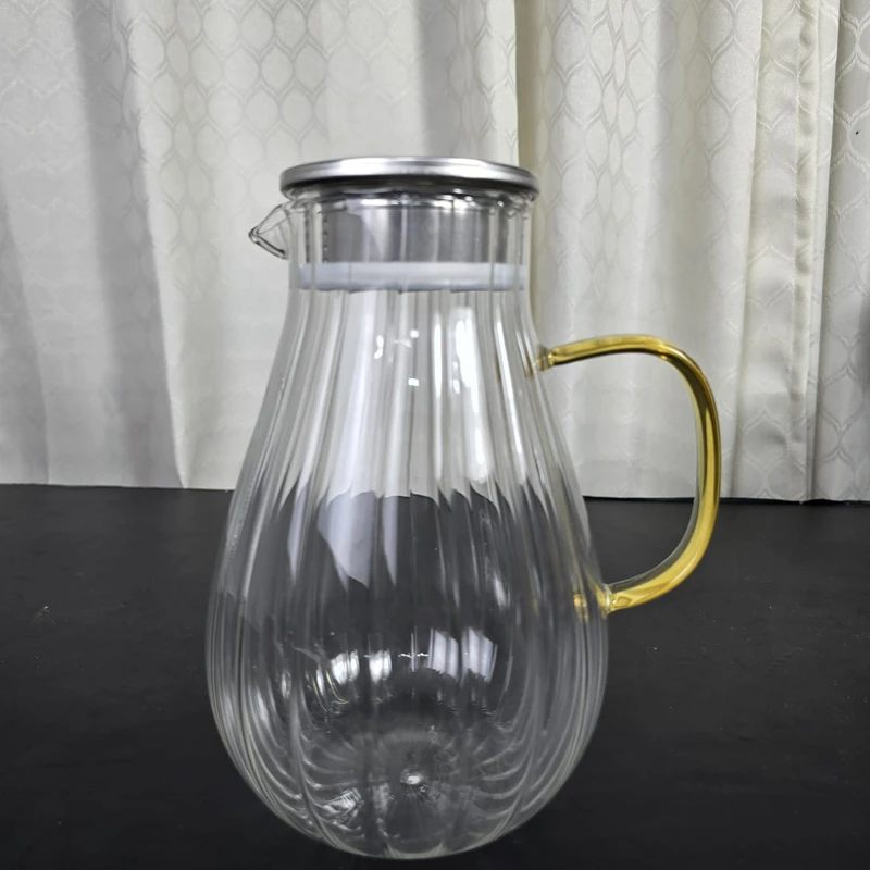 1.8 liter Glass Water jug Staip