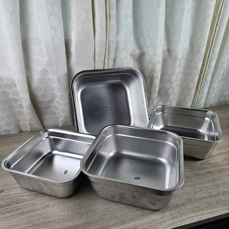 Stainless Steel Food Storage Tray – Multi-Purpose Drainer Rack for Fruits, Vegetables, Dishes, Soup Pots, and Kitchen Organization 26/28/30/32cm - Image 3