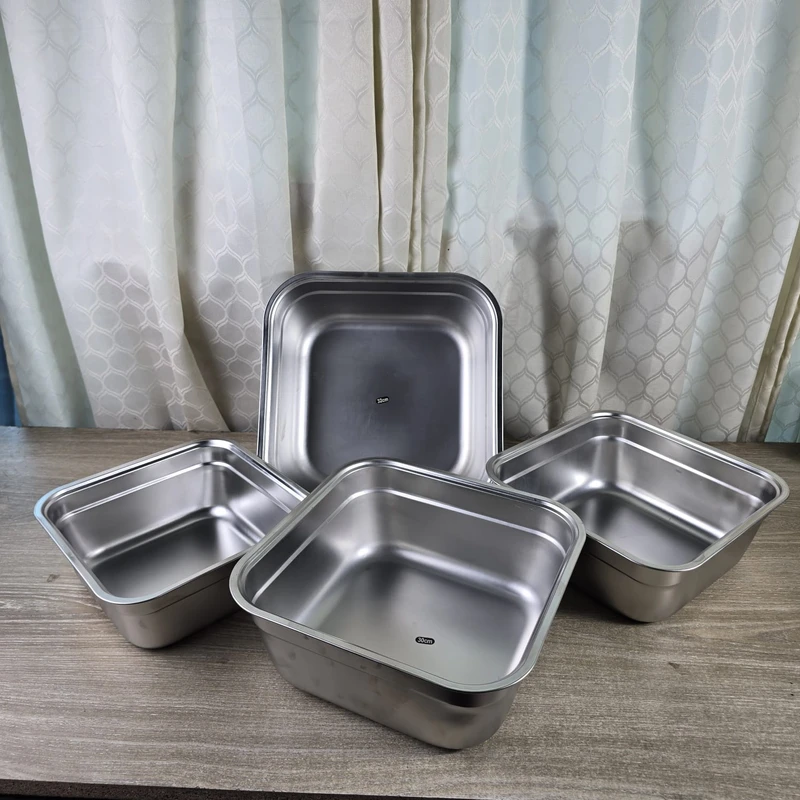 Stainless Steel Food Storage Tray – Multi-Purpose Drainer Rack for Fruits, Vegetables, Dishes, Soup Pots, and Kitchen Organization 26/28/30/32cm - Image 9