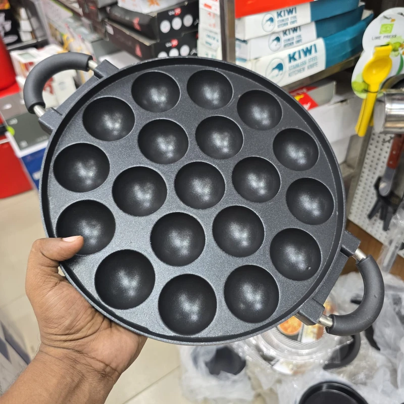 24cm 18-holes Baking Pan Non Stick Pan DIY Octopus Rice-meat Dumplings Egg Cake Dumplings Hamburger Kitchen Baking Mold 5