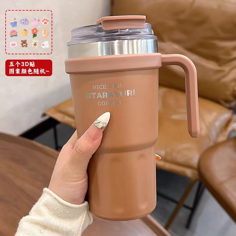 SITARAYURI Dual-Lid Insulated Stainless Steel Tumbler (600ml) – Model ZF-037 - Image 3