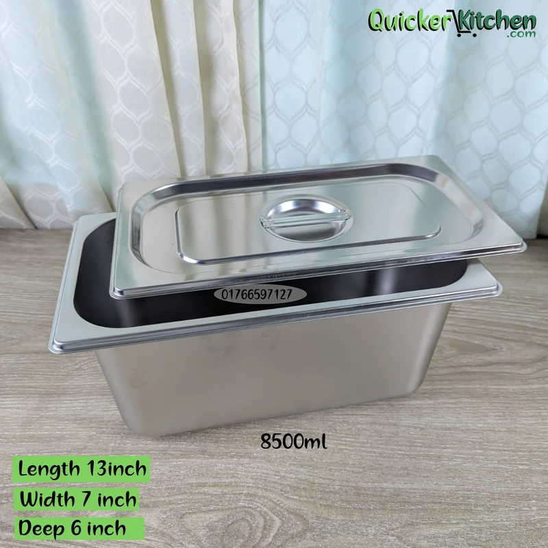 Buffet Tray Serving Tray for Buffet Steam Table Trays Buffet Server Dish Buffet Foods Holder Buffet Plates Buffet Rectangular Tray Anti Jam Steam Table Pan Stainless Steel