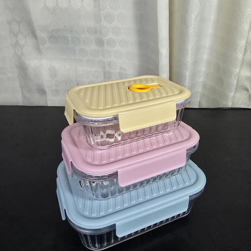 Step Design Airtight Food Storage Bati Set – 3 Pieces