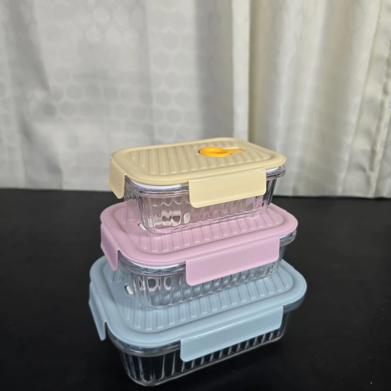 Step Design Airtight Food Storage Bati Set – 3 Pieces - Image 3