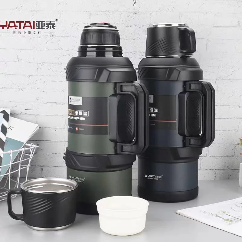 304 Stainless Steel Big Capacity Thermos Bottle, Outdoor Travel Coffee Mugs, Thermal Vacuum Water Bottle,