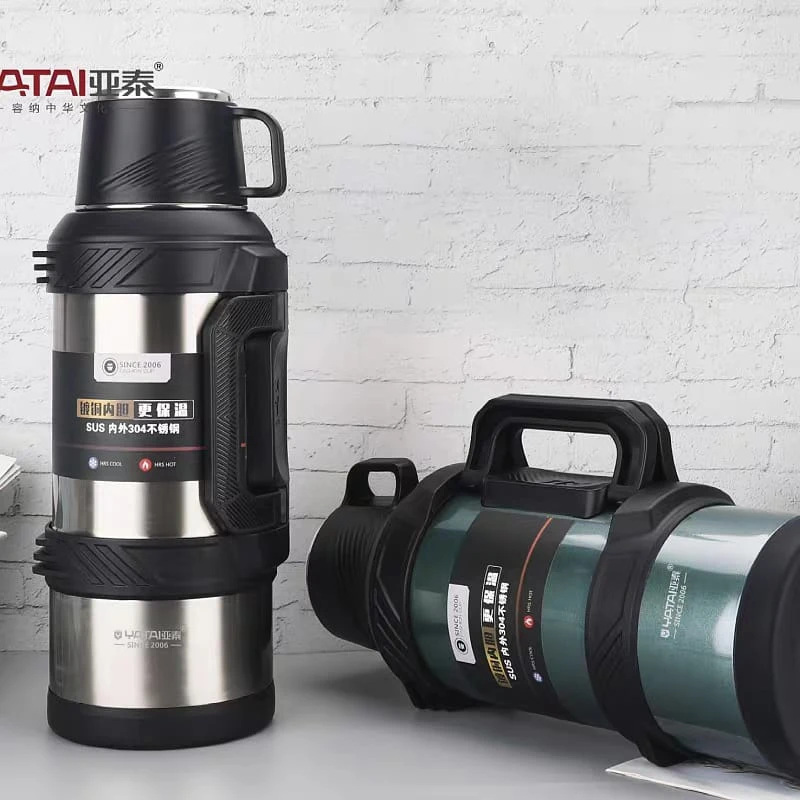 304 Stainless Steel Big Capacity Thermos Bottle, Outdoor Travel Coffee Mugs, Thermal Vacuum Water Bottle,