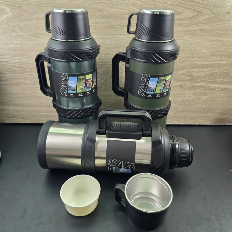304 Stainless Steel Big Capacity Thermos Bottle, Outdoor Travel Coffee Mugs, Thermal Vacuum Water Bottle, - Image 3