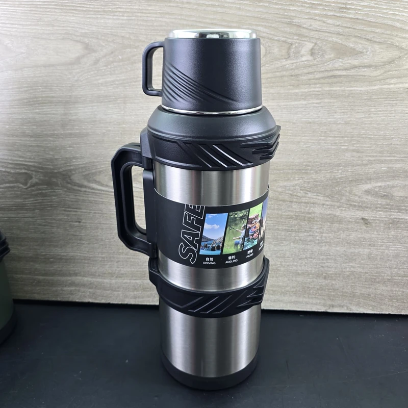 304 Stainless Steel Big Capacity Thermos Bottle, Outdoor Travel Coffee Mugs, Thermal Vacuum Water Bottle, - Image 8