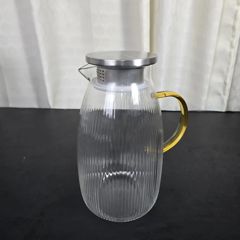 1800ml Glass Water Jug Staip