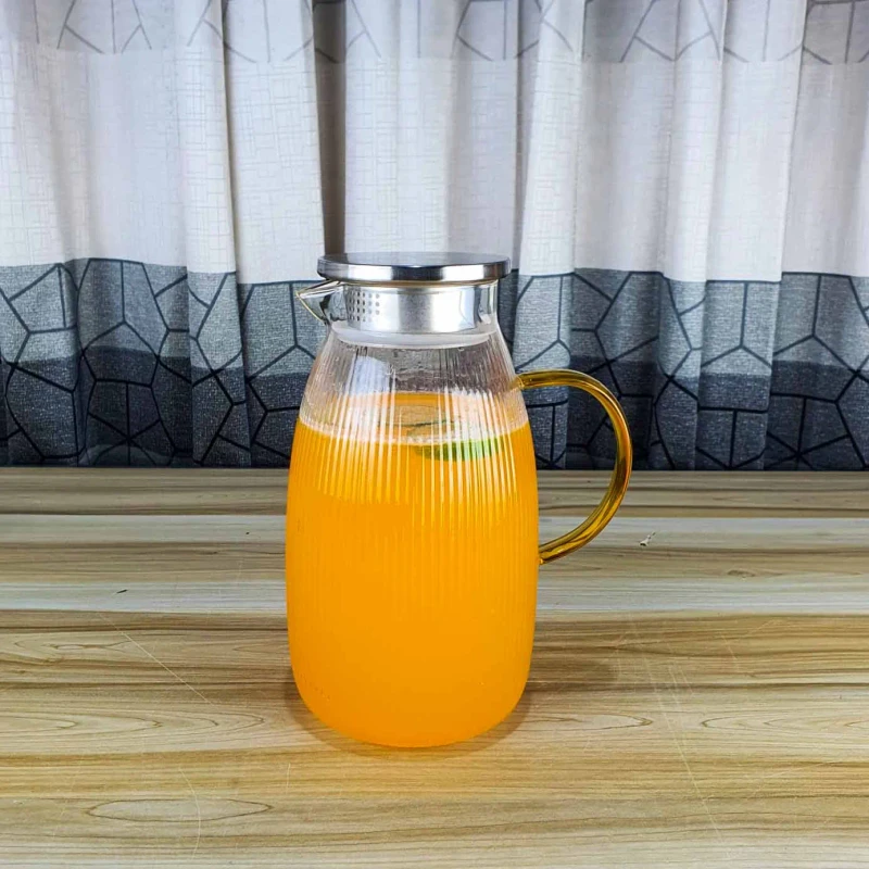 1800ml Glass Water Jug Staip