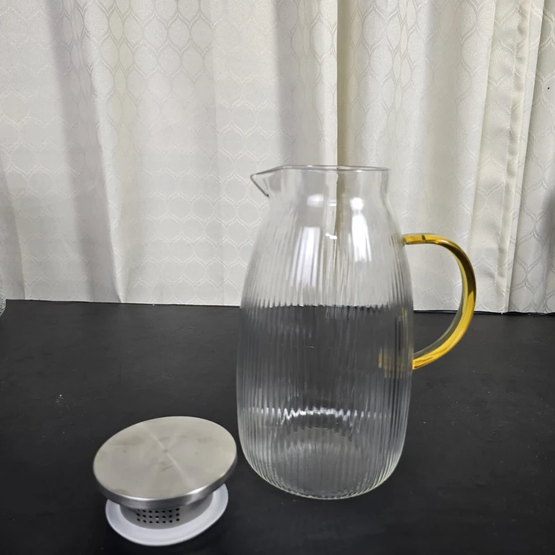 1800ml Glass Water Jug Staip - Image 3