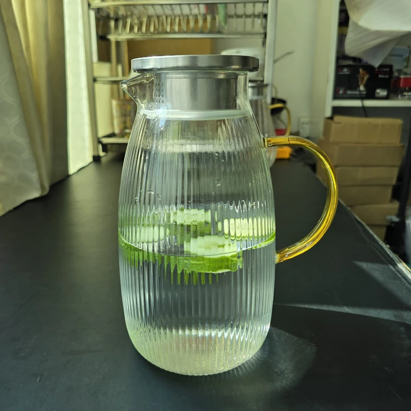 1800ml Glass Water Jug Staip - Image 4