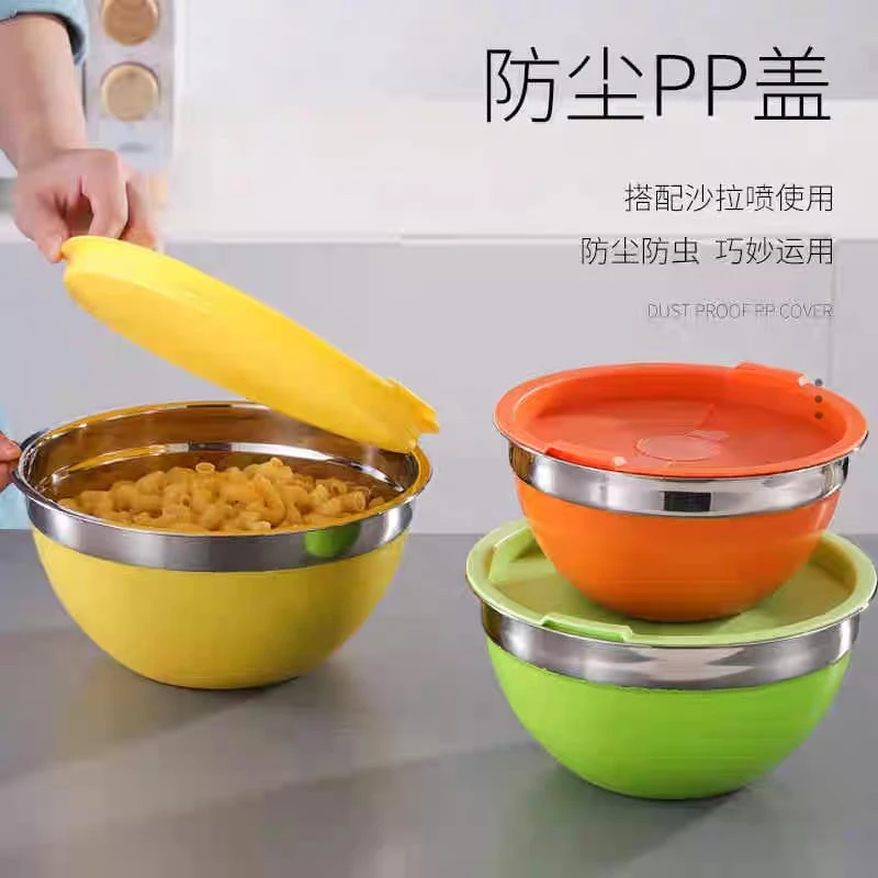 7 Pcs stainless steel mixing bowl set - Image 4