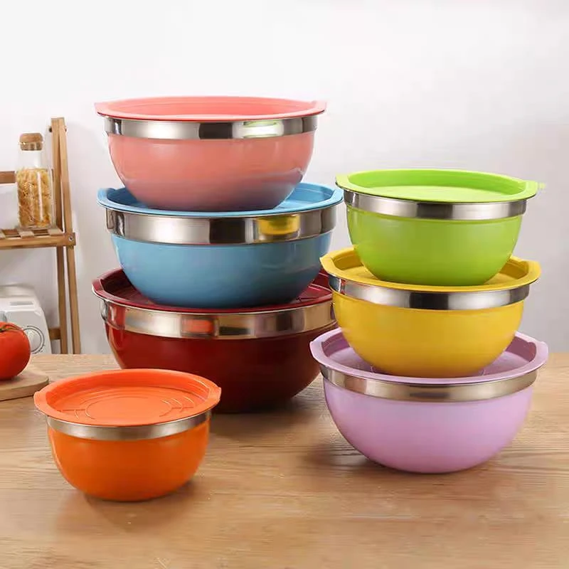 7 Pcs stainless steel mixing bowl set - Image 5
