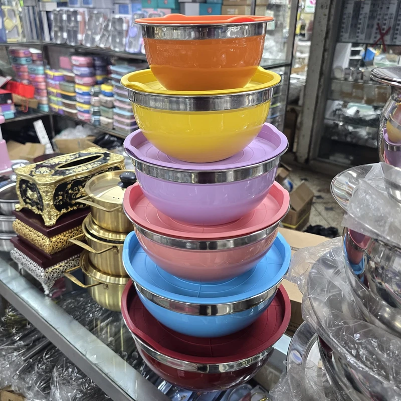 7 Pcs stainless steel mixing bowl set - Image 7