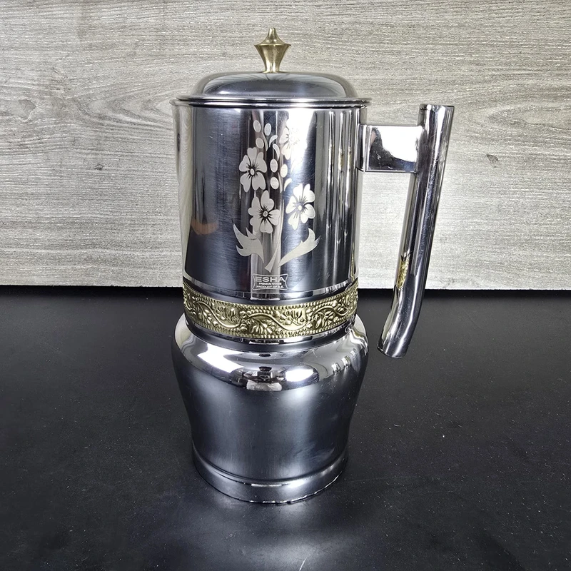2 Litter Stainless steel water jug round golden ring apple  1
