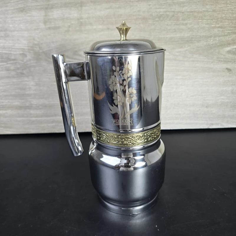 2 Litter Stainless steel water jug round golden ring apple  1 - Image 3