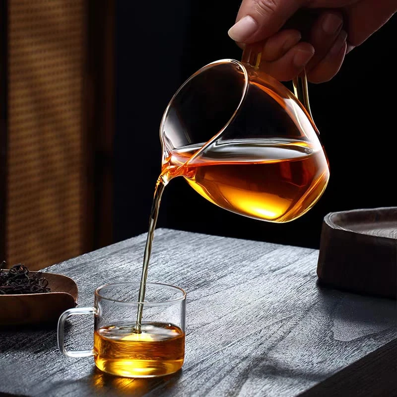 350 ml Thickening Kungfu Tea Set, High Borosilicate Glass, Transparent Distributor Teacup, 3 Colors - Image 6