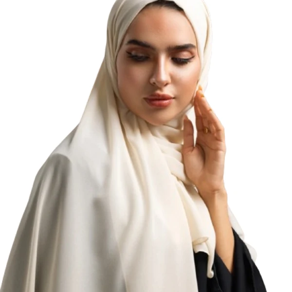 WeaScarf – Soft Jersey Orna & Hijab for Women Cream