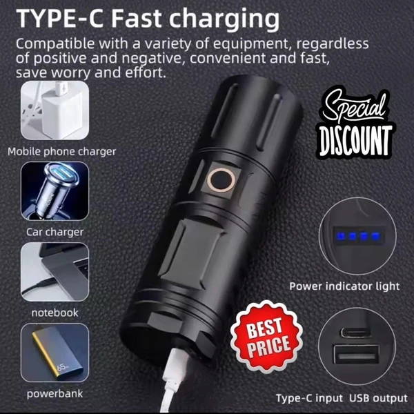 👉 Original Made in Japan High Power Zambu Flashlight – 20000mAh