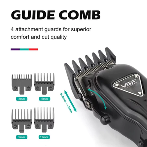 VGR V-051 Cord And Cordless Hair Clipper Salon Series - Image 4