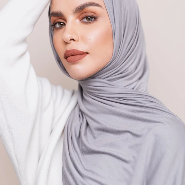 WeaScarf – Soft Jersey Orna & Hijab for Women Light Ash