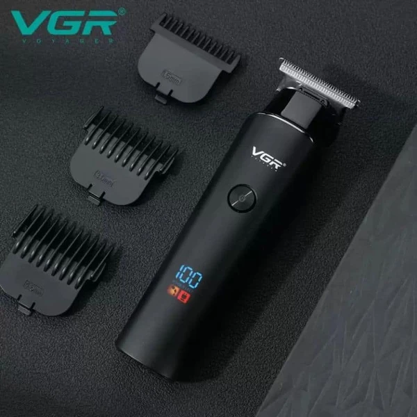 VGR V937 Professional Rechargeable Hair Trimmer Titanium-Coated Self-Sharpening Blade - Image 4