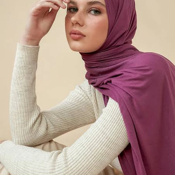 WeaScarf – Soft Jersey Orna & Hijab for Women Peyaz Color