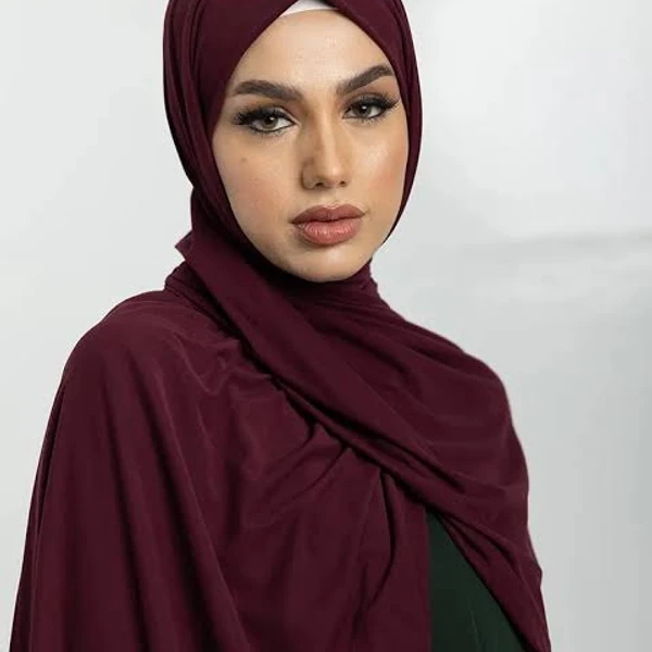 WeaScarf – Soft Jersey Orna & Hijab for Women Maroon